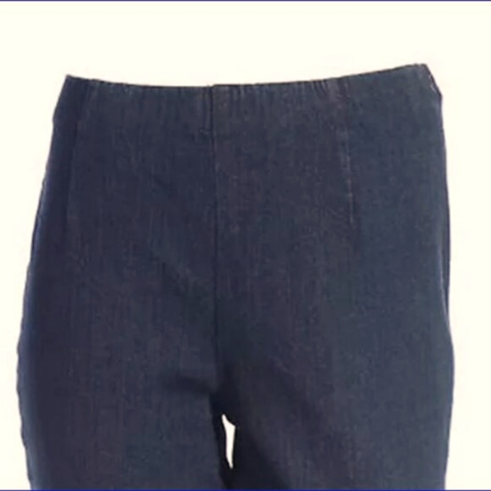 DENIM&CO Regular Hollywood Waist Straight Leg Black Denim Jeans - Large - Picture 3 of 13